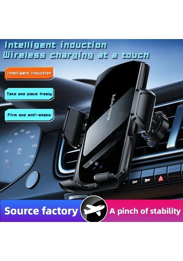 Kablosuz Araç Hava Firar Telefon Tutucu 15 W Hızlı Şarj 1