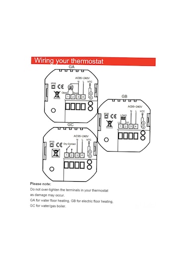 Padalink Siyah Akıllı Su Isıtma Termostatı - Ev Sıcaklığı Kontrol Cihazı