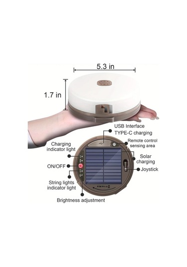 Willowhaven Outdoor Su Geceirmez Taşınabilir Katlanabilir String Işık Warm White 42ft 8 Aydınlatma Modu