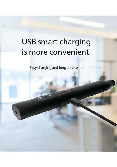 Akıllı Tahta/telefon/tablet Dokunmatik Kalem Lazer Presenter Kablosuz Sunum Kumandası-fiber Uçlu-1