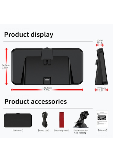 Geeksen Akıllı Hud Göstergesi: 5.5 İnç Gps Ekranlı, Hız, Yükseklik Ve Zaman Gösteren Çok Renkli Araç İçi Ekran