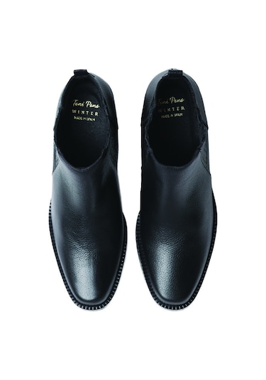 Negre Bot Kadın Utıel Toni Pons Leather Cowboy Ankle Boots Wıth Heel Siyah