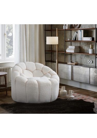 Most Balloon Berjer İthal Beyaz Teddy Kumaş Evinize Teslim Beyaz