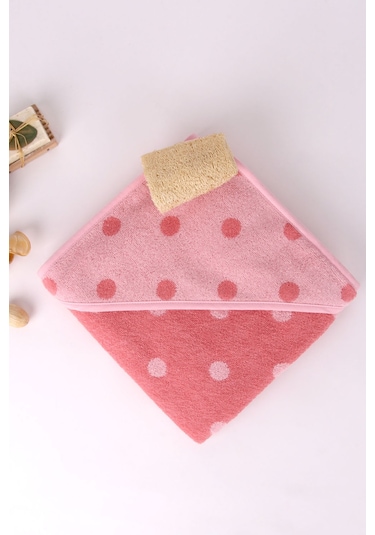 Baveno Pembe Puantiyeli Bebek Kundak 80 x 80