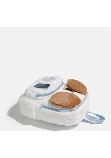 Charhp&kejnt Kızlar İçin Büyük Kapasiteli Ve Sevimli Mor Kedi Peluş Okul Çantası Çizgi Film Sırt Çantası İle Resmi Orijinal Sırt Çantası Diğer