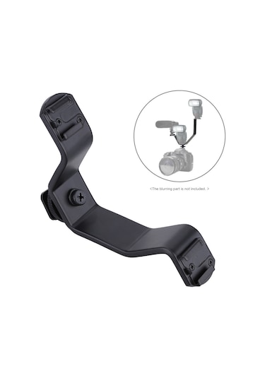 Gajeena Küçük Boy İki Hot Shoe Yuva, Metal Kamera Aksesuar Tutucu, Işık/mikrofon Stant Uyumlu V Tipi Braket