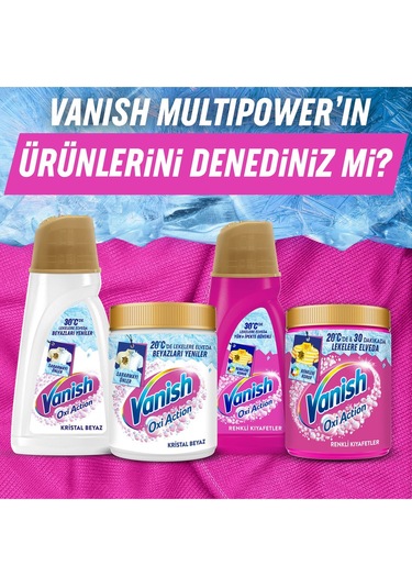 Vanish Sıvı Pembe 1000 Ml + Oxi Toz Beyaz 480 Gr
