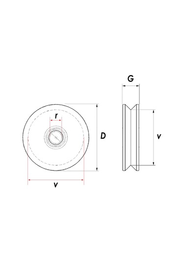 Rm090 Tablasız Kepsiz Ray Makarası 90 Mm