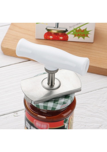 Ranyeek Stainless Steel Ergonomik Koltuk Açıcı, Kayma Engellli, 30-100mm Kapaklar İçin, Ev Fırın Araçları Renkli Kutuda Gümüş