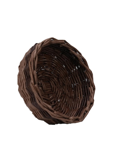 E38 El İşçiliği Kağıt İp Sepet Örgü 14 14 Cm - 6181 Karışık