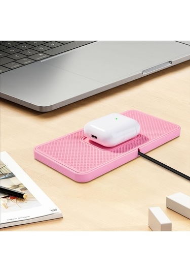 Wondernest C1pro Araç İçin Suya Dayanıklı Kablosuz Şarj Cihazı, Ek Kapaklı Kaymaz Mat Std