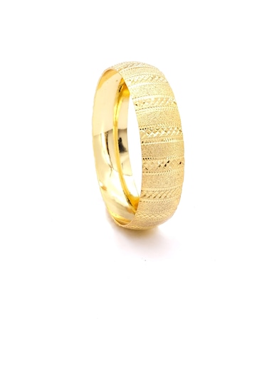 Altın Kaplama Simli İşlemeli 1,5 Cm İmitasyon Bilezik Blz-3131 Altın