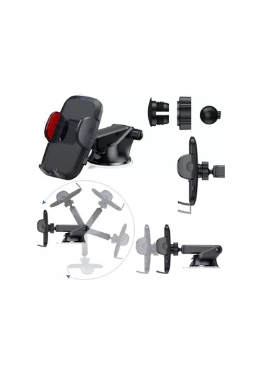 Cep Telefonu Tutucu / Araç Tutucu / Araç Tutucu - Vantuzlu