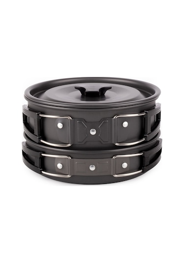 Evolite Tria Pot Çaydanlıklı Tencere Seti Gri