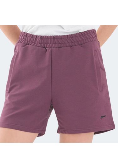 Slazenger RAMLAH I Kadın Cepli Mürdüm Şort