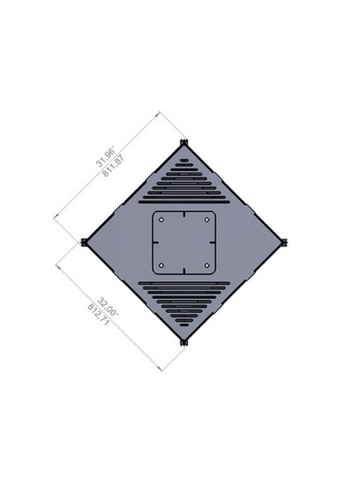 Portatif Ateş Çukuru Izgaralı Bahçeniz İçin Dekoratif Siyah