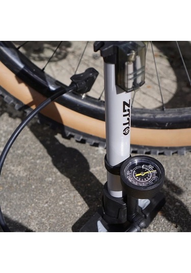 Maoyaya Ztto 160psi Alüminyum Bisiklet Pompası, Şarj Cihazı, Gümüş Renk