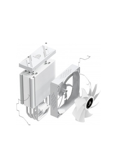 Segotep Lumos G6 Beyaz Kule Tipi İşlemci Soğutucu