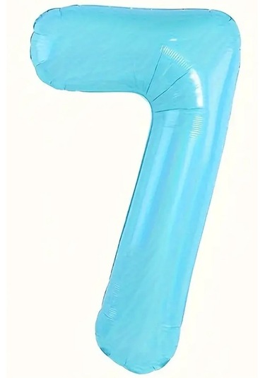 Beysüs Mavi 7 Rakam Folyo Balon 80 Cm Mavi
