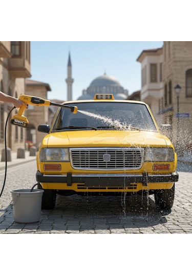 Npo Auhma Acr07s Reel 203psı Çift Akülü Yeni Nesil Motor 12 Parça Profesyonel Oto Yıkama Tabancası