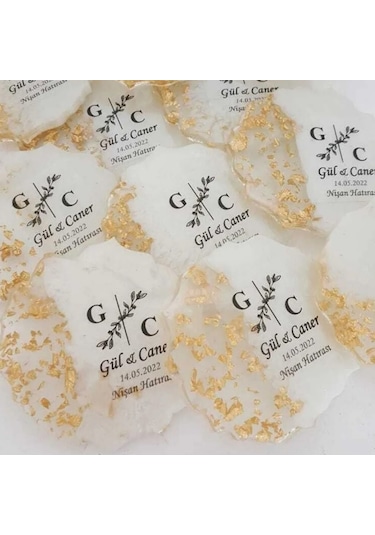 Epoksi Magnet Söz Nişan Nikah Kına Düğün Hediyeliği Kura 25 Adet