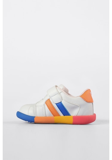 Vicco Heika Basic Unisex İlk Adım Beyaz Sneaker Beyaz