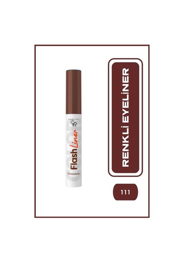 Golden Rose Flash Liner Colored Eyeliner - 111 Chocolate - Renkli Eyeliner 111