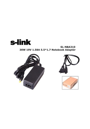 S-Link Sl-Nba310 30W 19V 1.58A 5.5*1.7 Acer Uyumlu Notebook Standart Ada