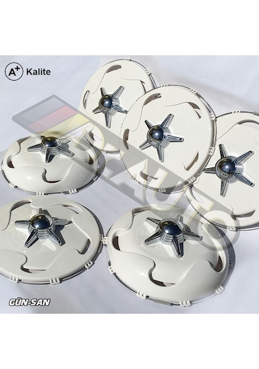 19.5 İnç Bombeli Yıldız Model Jant Kapağı 6'lı Takım
