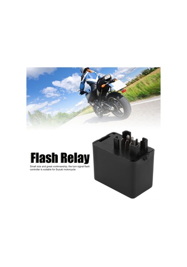 Ranyeek Motosiklet İçin 12vdc 7 Pinli Normal Açık Flasör Röle - Led Sinyal Lambası Stroboskop Sorunu Çözücü