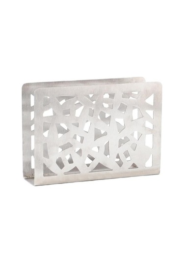 E-peçete Rafı Katı Paslanmaz Çelik Hollow-out Doku Rafı Içi Boş Peçete Tutucu Kağıt Havluluk Ev Gereçleri