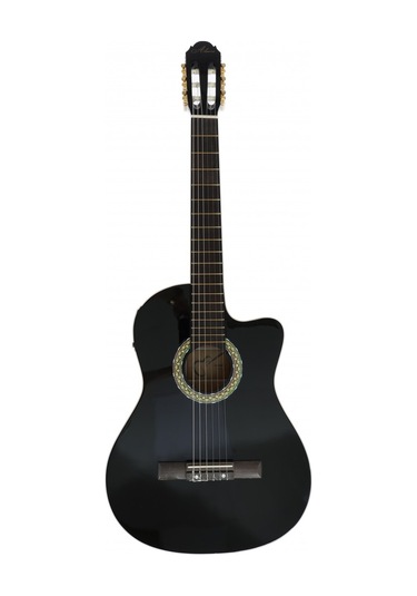 Almira Mg917ce-bk Elektro Klasik Gitar - Siyah Orta Seviye - Cut