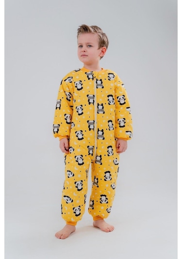 Erkek Bebek 2.5 Tog Desenli Uyku Tulumu 2 Yaş Sarı
