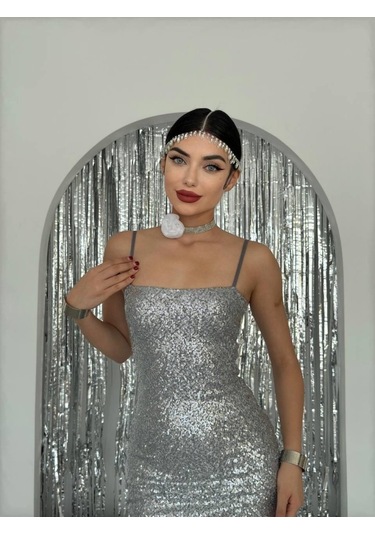 Woxo İp Askılı Elbise Çok Renkli