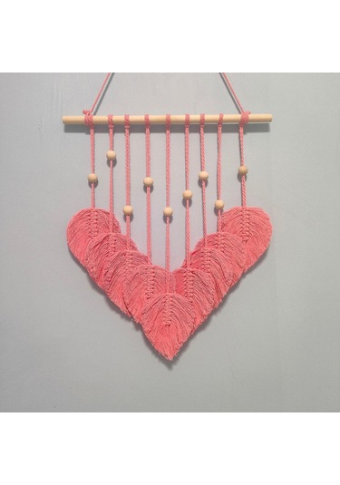 Homyl Yapraklar Dokuma Goblen Makrome Duvar Asılı Bohem Yaprak