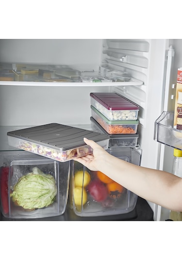 Selka Nora 4 Adet 1 Lt. Saklama Kabı Mürdüm