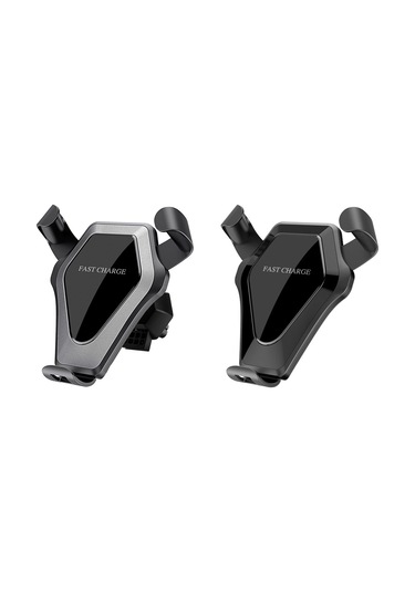 Yunboo Araç İçin Hızlı Şarjlı Qi Kablosuz Telefon Tutucu - 360 Dönebilir