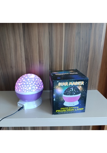 Yıldızlı Işık Görünümlü Pilli Ve Jarz Edilir Projektör Lamba