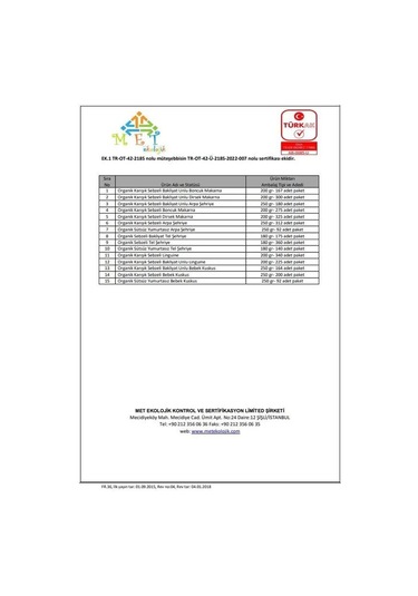 Organik Sütsüz Yumurtasız Arpa Şehriye +7ay 250gr