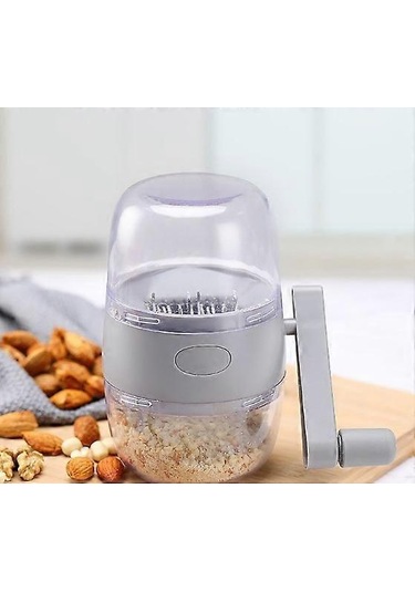 Gri Manuel Fındık Öğütücü, Kaymaz Tabanlı Fındık Doğrayıcı, Çok Amaçlı Kuru Meyve Kırıcı, Fıstık Kırıcı, Susam Fındık Mutfak Aletleri Siyah