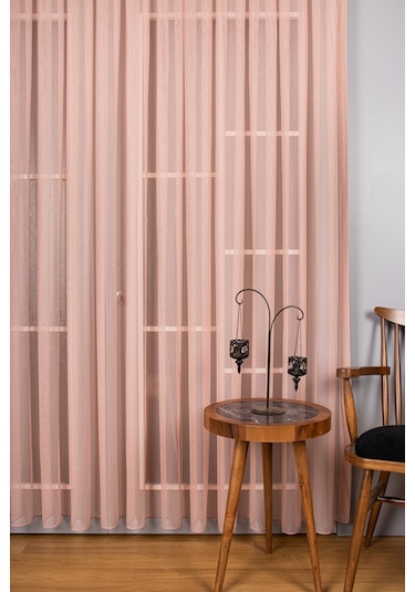 Pudra Grek Tül Perde Petek Zemin