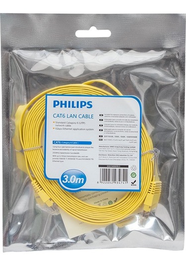 Philips Swa1949W/93-3 Utp Cat6 3 Metre Yassı Flat Ethernet Kablo