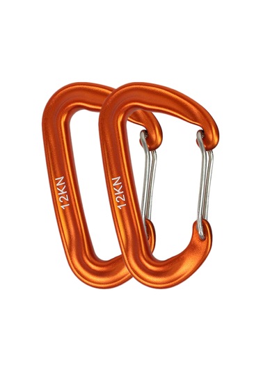 Suofeng 2'li Paket 7075 Alüminyum Dayanıklı Emniyet Karabinleri - 1200kg Taşıma Kapasiteli, Kamp & Tırmanış İçin