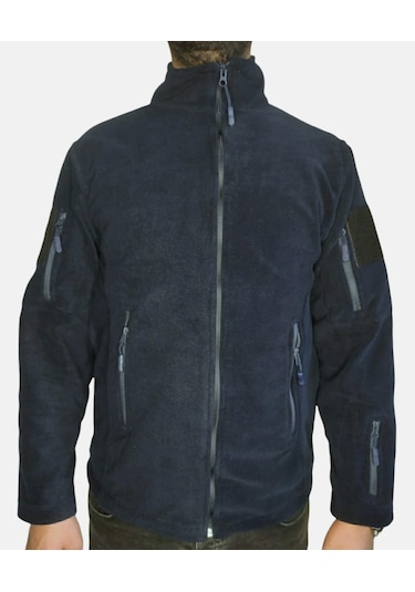 Lıghtınghm Erkek Haki Askeri Taktik Fermuarlı Polar Mont Ceket