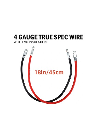 Dashanshop 4awg 37 Inch Akü Kablosu Seti Otomotiv Yeni Enerji Araç Kamyon Rv Solar