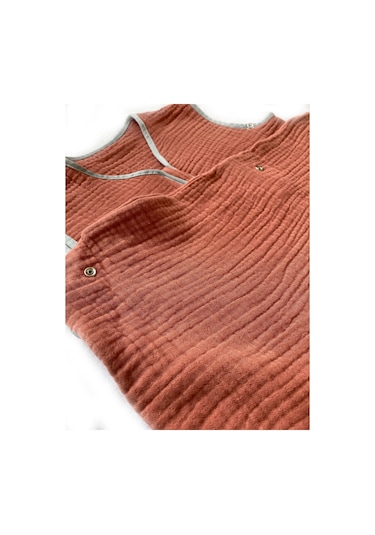 Yorni Kiremit Yazlık Ve Mevsimlik 4 Kat Müslin Torba Uyku Tulumu Kiremit