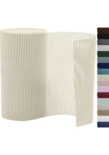 Dofolink Pvc Materyal Non-skayma Dolap/sıra Yastığı - Kesilebilir, Kolay Kurulum - 2 Adet 30x150cm Bej