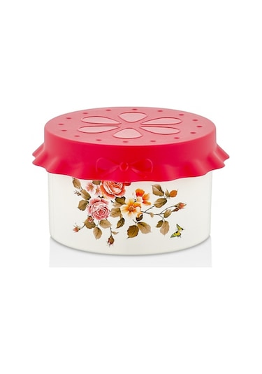 Özmet Çiçek Desenli Küçük Boy Kavanoz