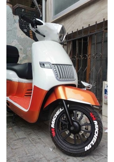 Michelin Lastik Yazısı Scooter Lastik Stikeri Motorsiklet Sticker
