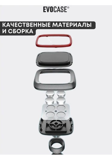 Evocase Araba İçin Telefon Mıknatısı 154716707 Siyah